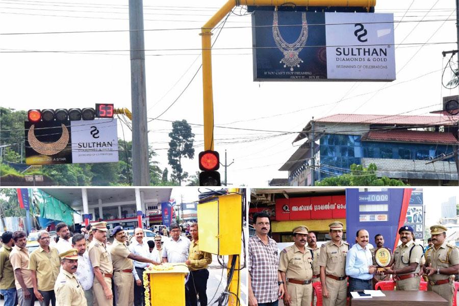 Traffic signal light renovation supported by Sulthan Diamonds & Gold